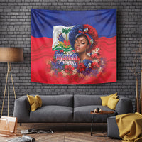 Haitian Princess Tapestry Cultural Pride Floral Art