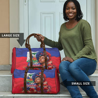 Haitian Princess Travel Bag Cultural Pride Floral Art