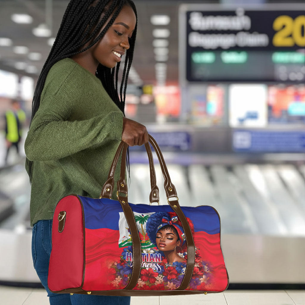 Haitian Princess Travel Bag Cultural Pride Floral Art