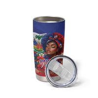Haitian Princess Tumbler Cup Cultural Pride Floral Art
