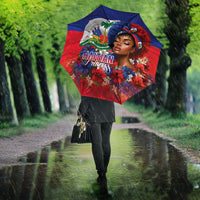 Haitian Princess Umbrella Cultural Pride Floral Art