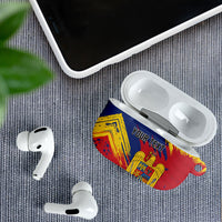 Personalized Romania Flag Day AirPods Case Royal Eagle Patriotic Heritage