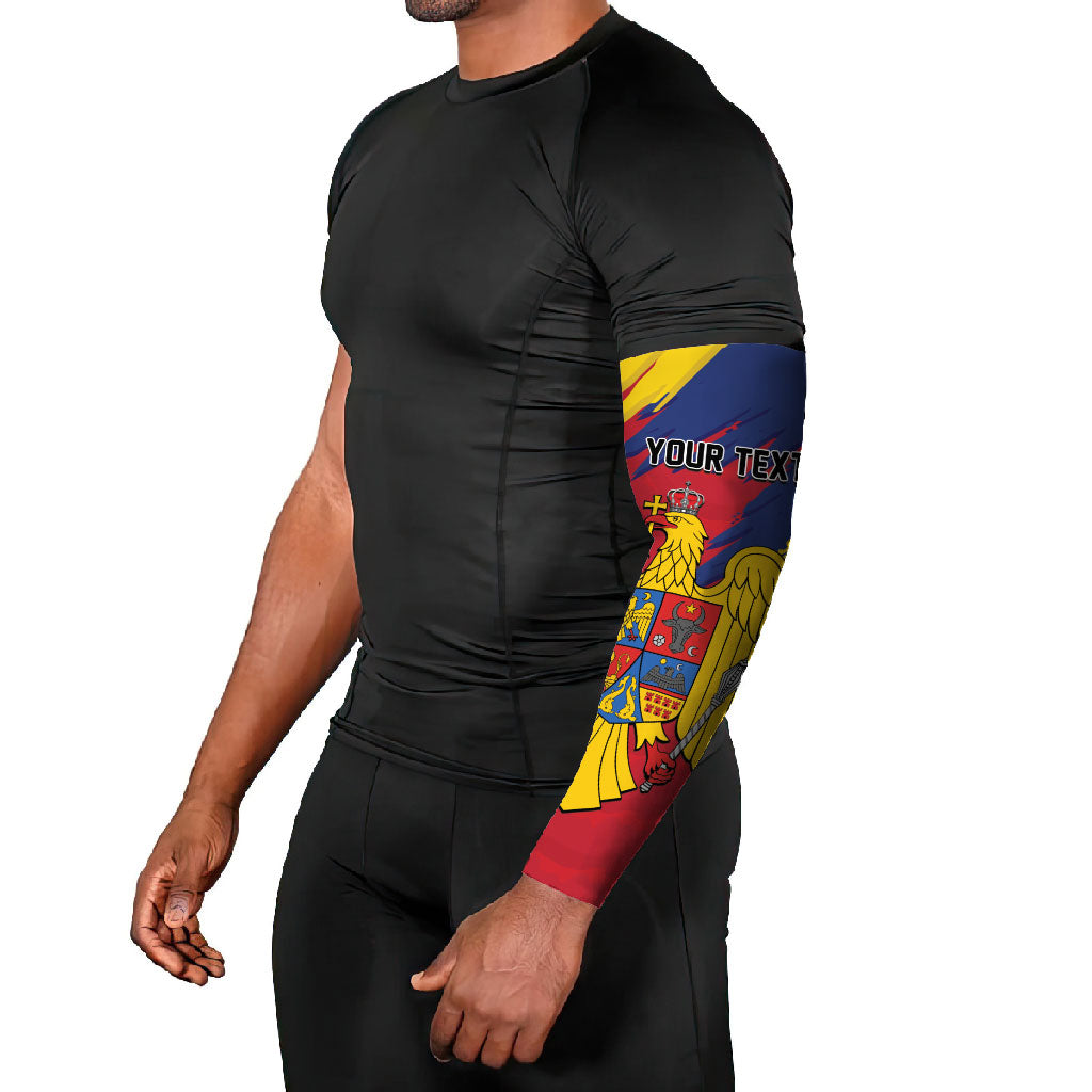 Personalized Romania Flag Day Arm Sleeves Royal Eagle Patriotic Heritage