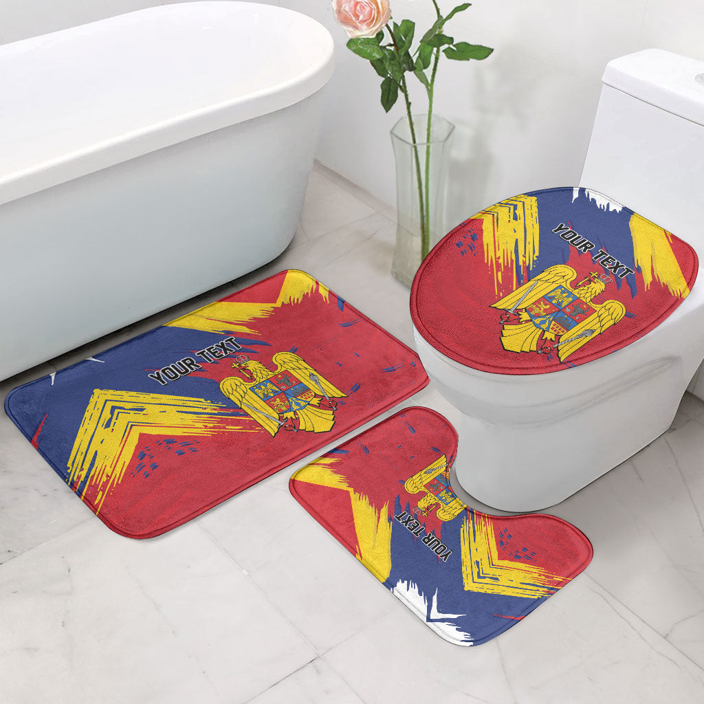 Personalized Romania Flag Day Bathroom Set Royal Eagle Patriotic Heritage