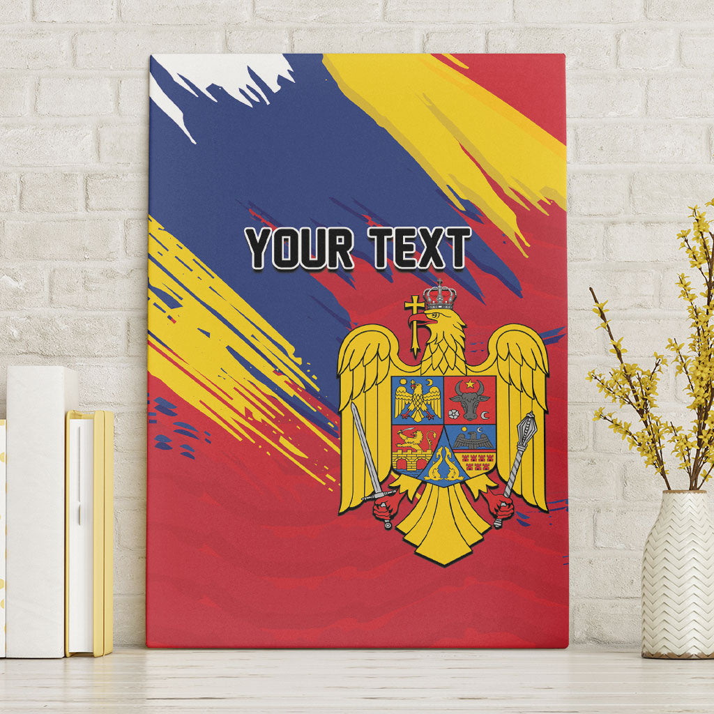 Personalized Romania Flag Day Canvas Wall Art Royal Eagle Patriotic Heritage