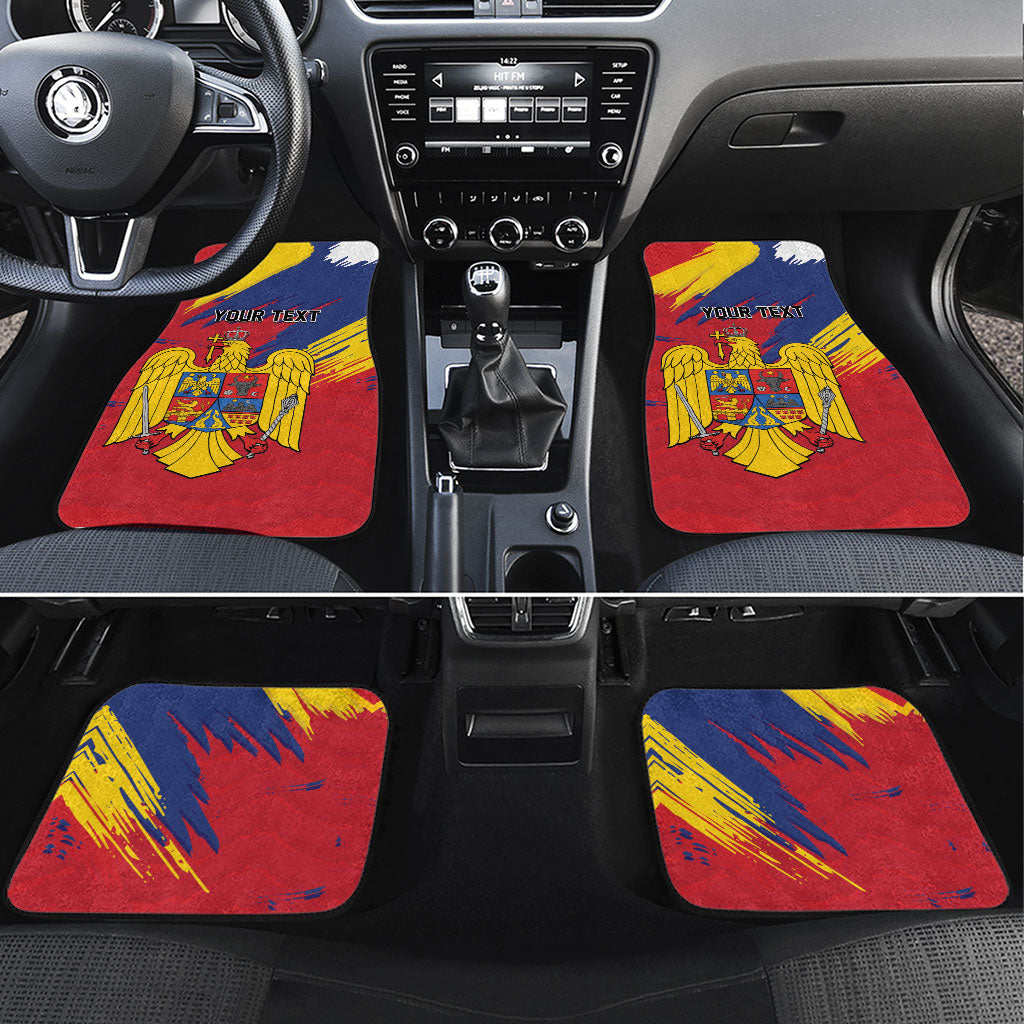 Personalized Romania Flag Day Car Mats Royal Eagle Patriotic Heritage