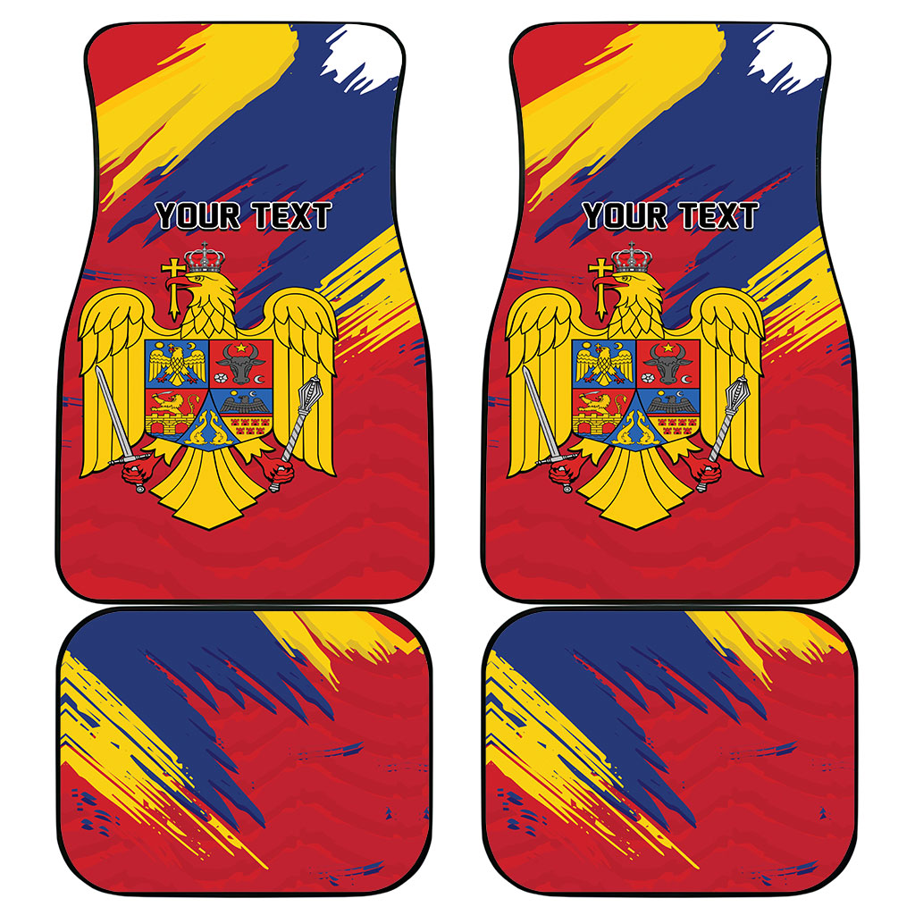 Personalized Romania Flag Day Car Mats Royal Eagle Patriotic Heritage