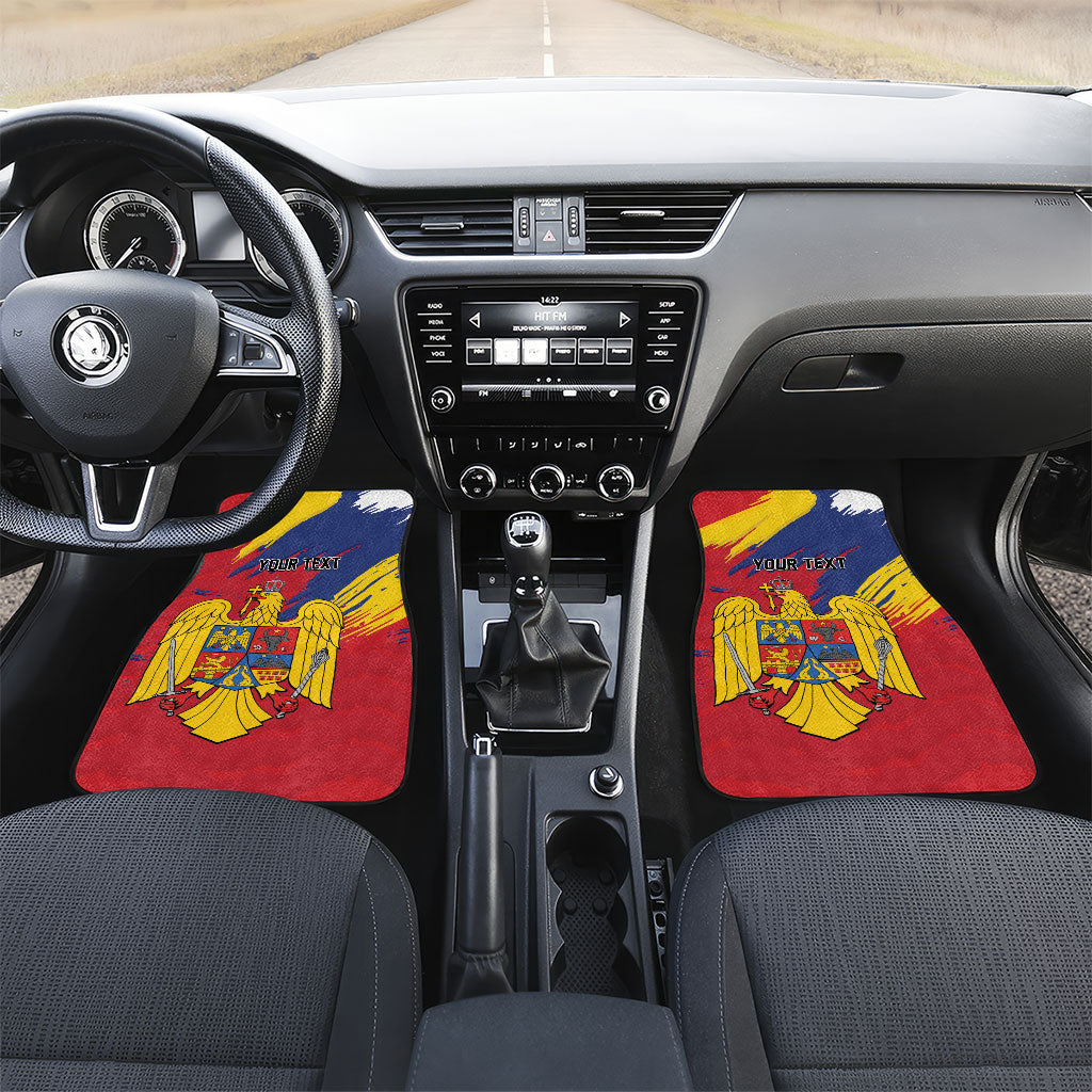 Personalized Romania Flag Day Car Mats Royal Eagle Patriotic Heritage