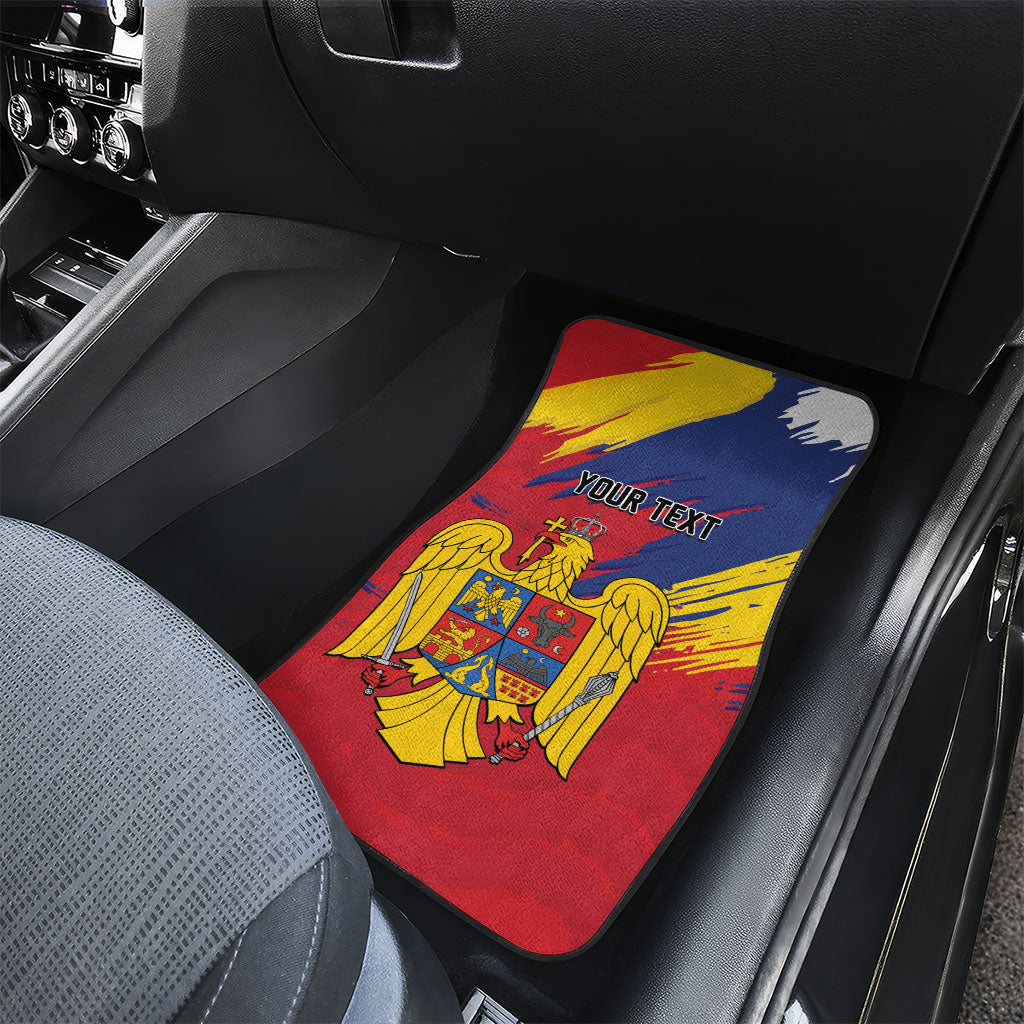 Personalized Romania Flag Day Car Mats Royal Eagle Patriotic Heritage