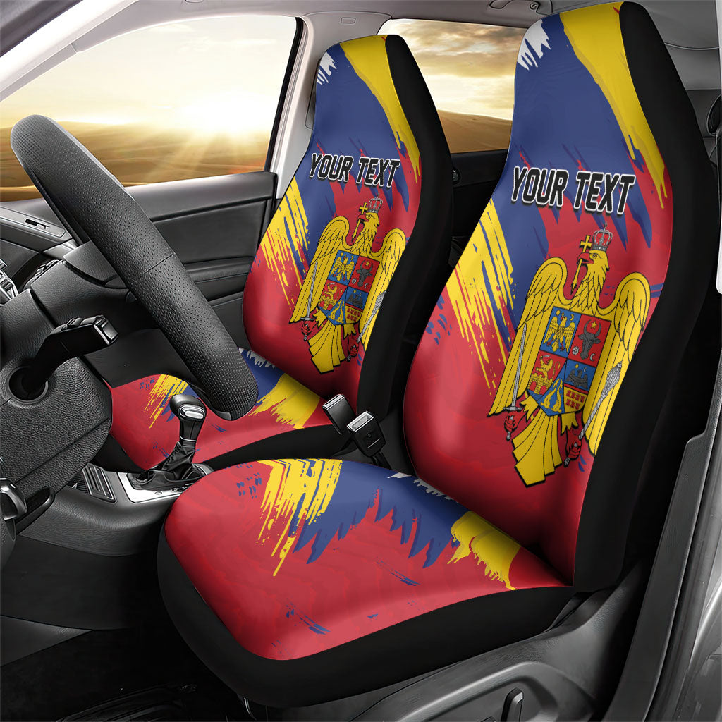 Personalized Romania Flag Day Car Seat Cover Royal Eagle Patriotic Heritage