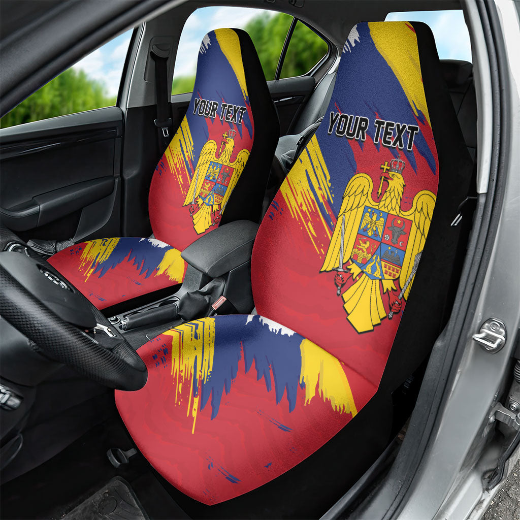 Personalized Romania Flag Day Car Seat Cover Royal Eagle Patriotic Heritage