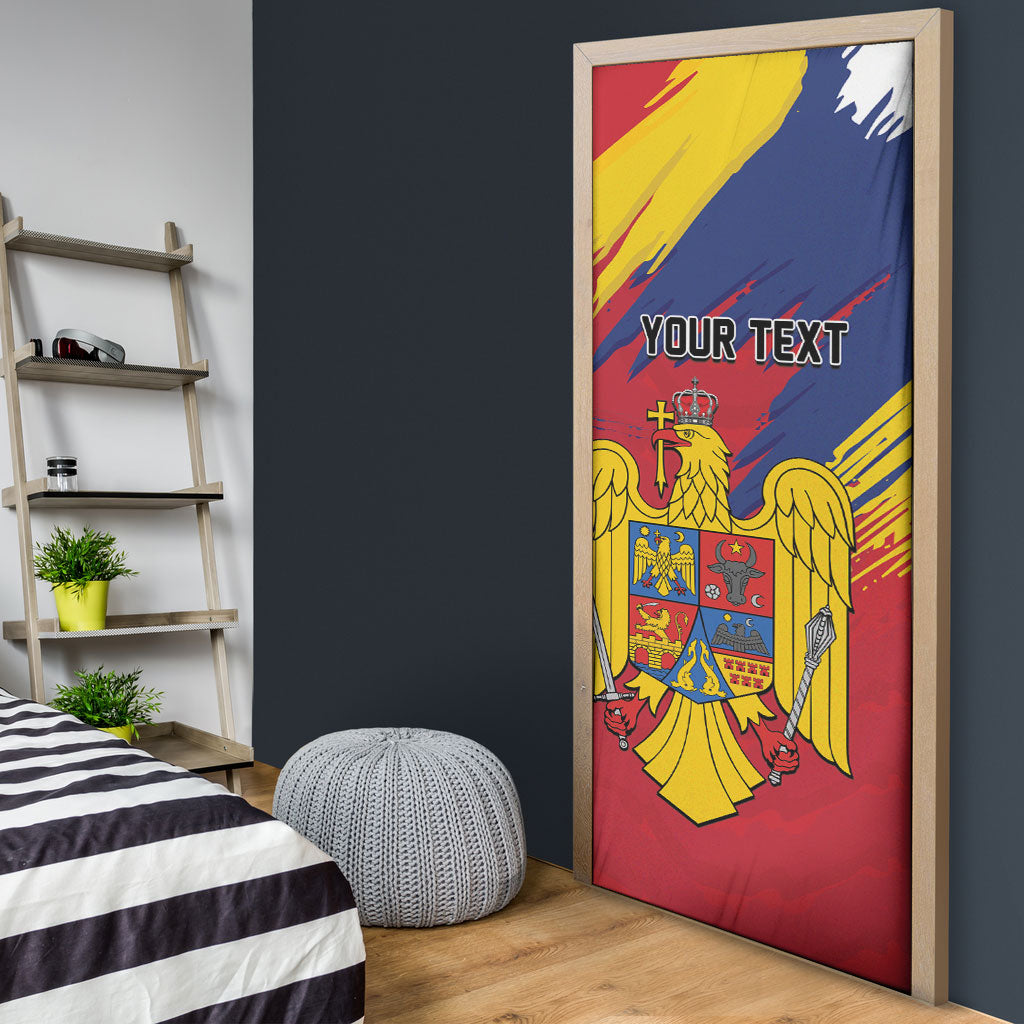 Personalized Romania Flag Day Door Cover Royal Eagle Patriotic Heritage