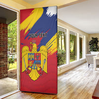 Personalized Romania Flag Day Door Cover Royal Eagle Patriotic Heritage