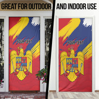 Personalized Romania Flag Day Door Cover Royal Eagle Patriotic Heritage