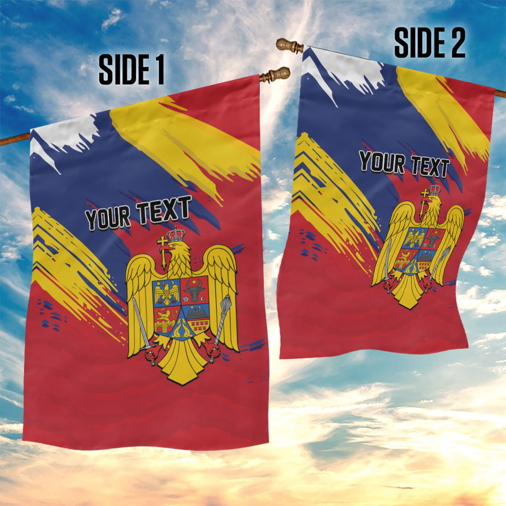 Personalized Romania Flag Day Garden Flag Royal Eagle Patriotic Heritage