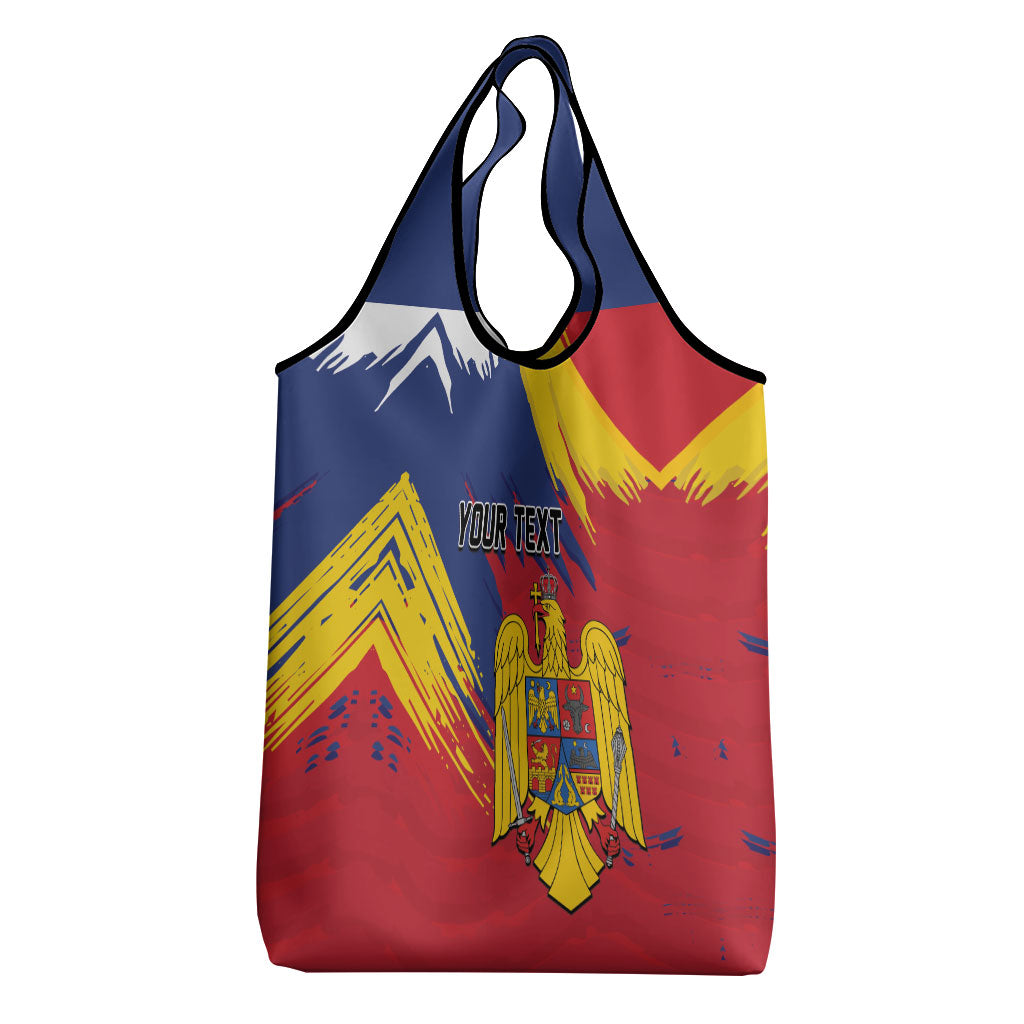 Personalized Romania Flag Day Grocery Bag Royal Eagle Patriotic Heritage
