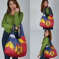 Personalized Romania Flag Day Grocery Bag Royal Eagle Patriotic Heritage