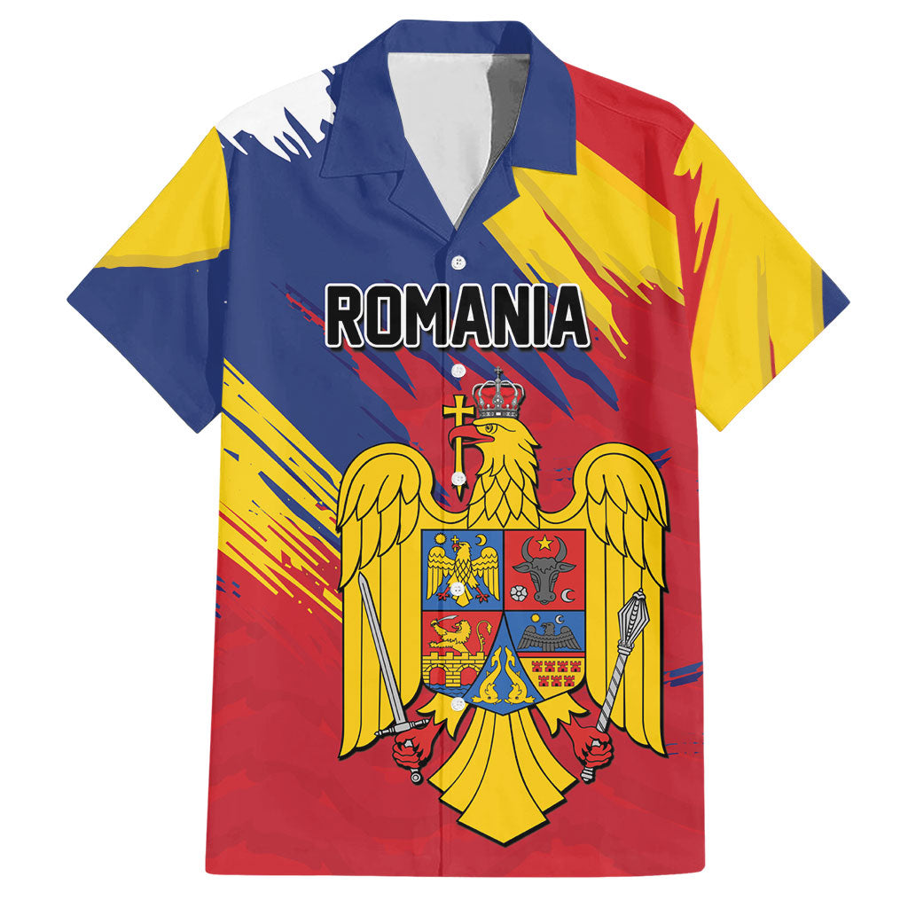 Personalized Romania Flag Day Hawaiian Shirt Royal Eagle Patriotic Heritage
