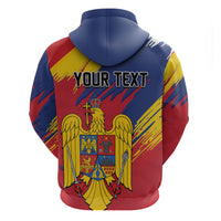 Personalized Romania Flag Day Hoodie Royal Eagle Patriotic Heritage