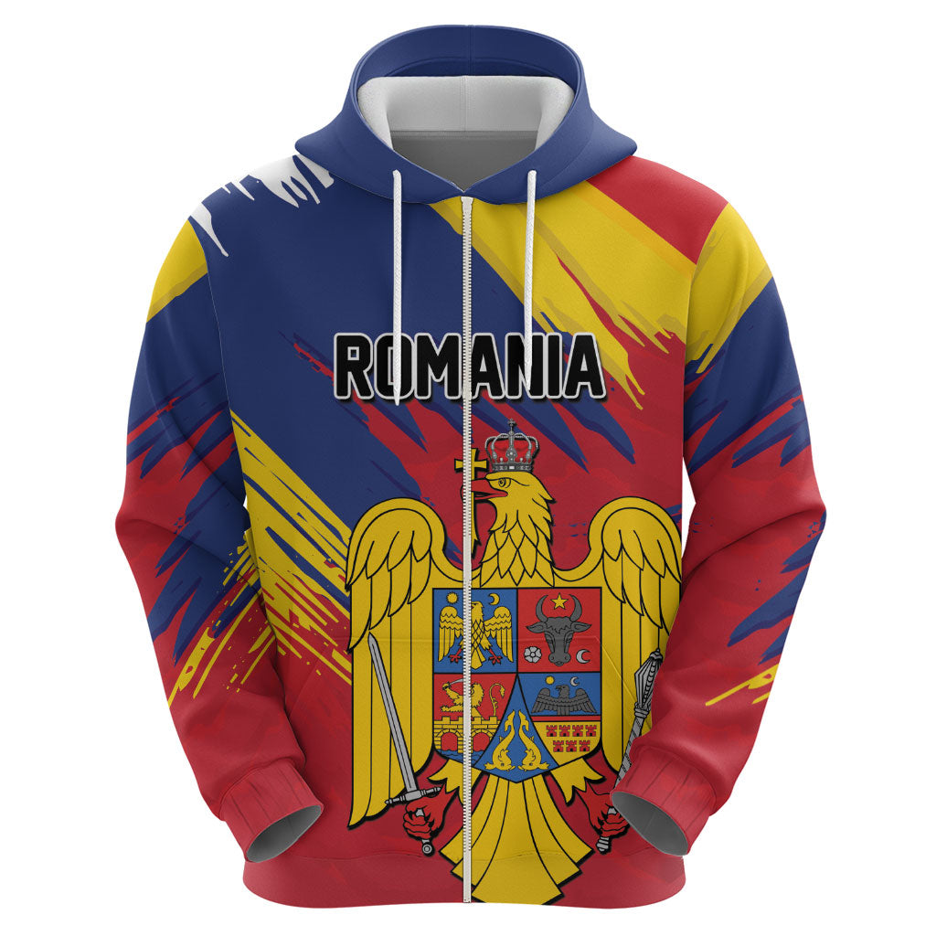 Personalized Romania Flag Day Hoodie Royal Eagle Patriotic Heritage