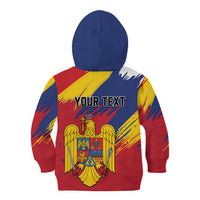 Personalized Romania Flag Day Kid Hoodie Royal Eagle Patriotic Heritage