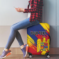 Personalized Romania Flag Day Luggage Cover Royal Eagle Patriotic Heritage