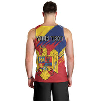 Personalized Romania Flag Day Men Tank Top Royal Eagle Patriotic Heritage