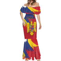 Personalized Romania Flag Day Mermaid Dress Royal Eagle Patriotic Heritage