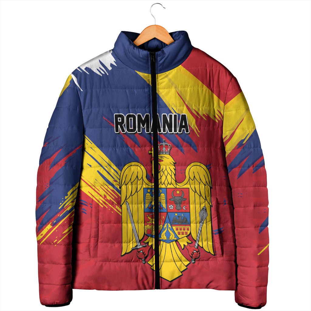 Personalized Romania Flag Day Padded Jacket Royal Eagle Patriotic Heritage