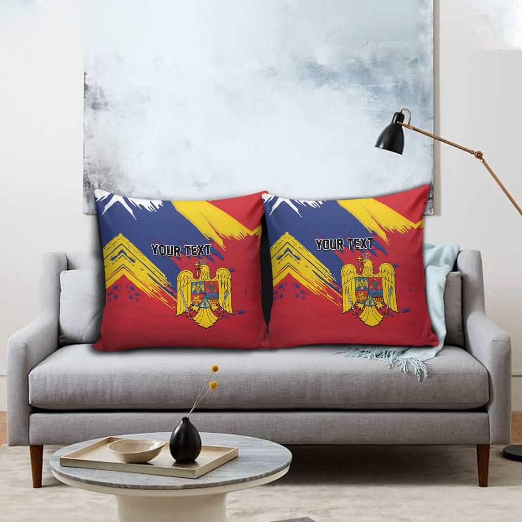Personalized Romania Flag Day Pillow Cover Royal Eagle Patriotic Heritage