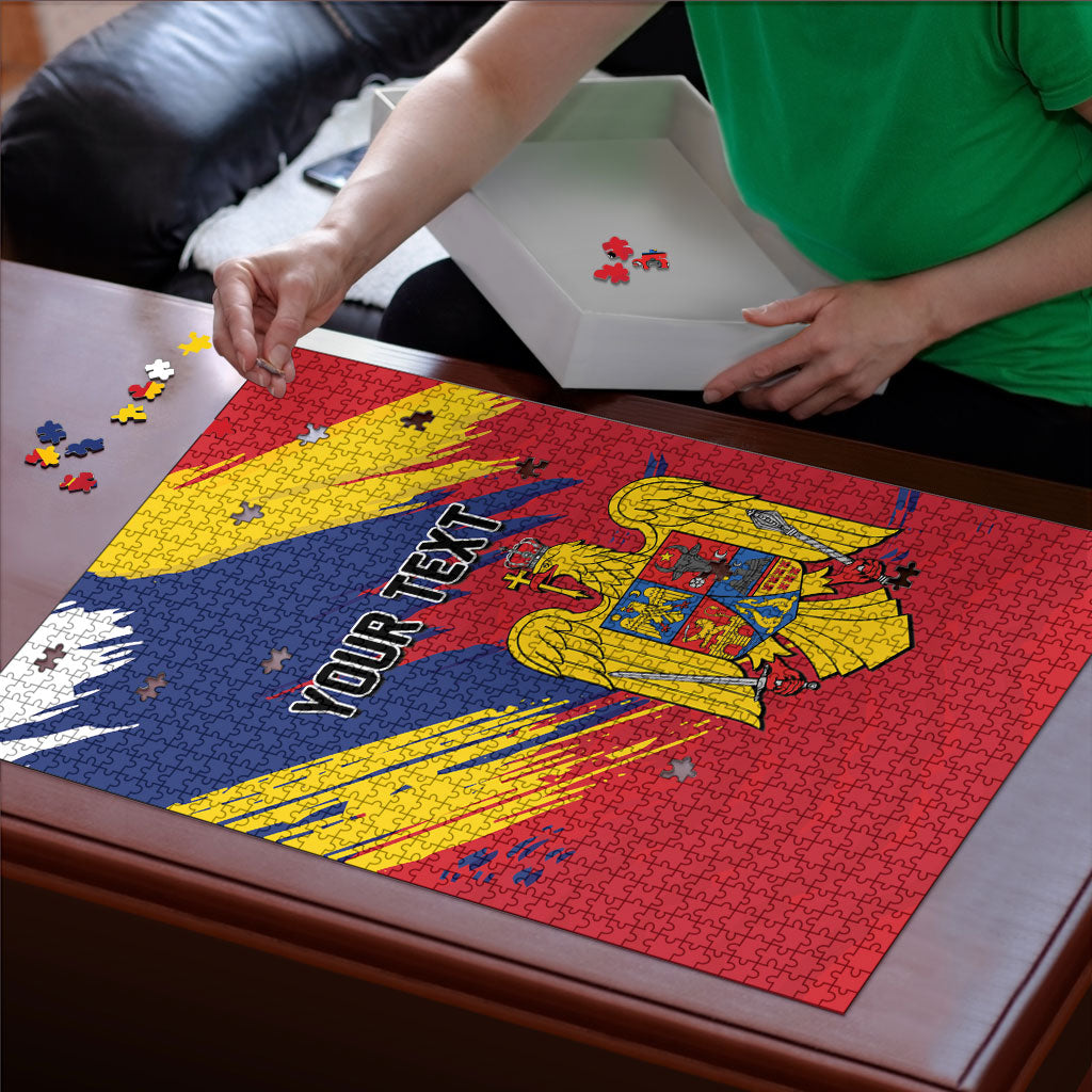 Personalized Romania Flag Day Puzzle Royal Eagle Patriotic Heritage