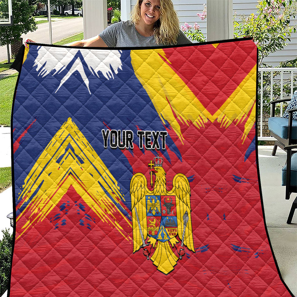Personalized Romania Flag Day Quilt Royal Eagle Patriotic Heritage