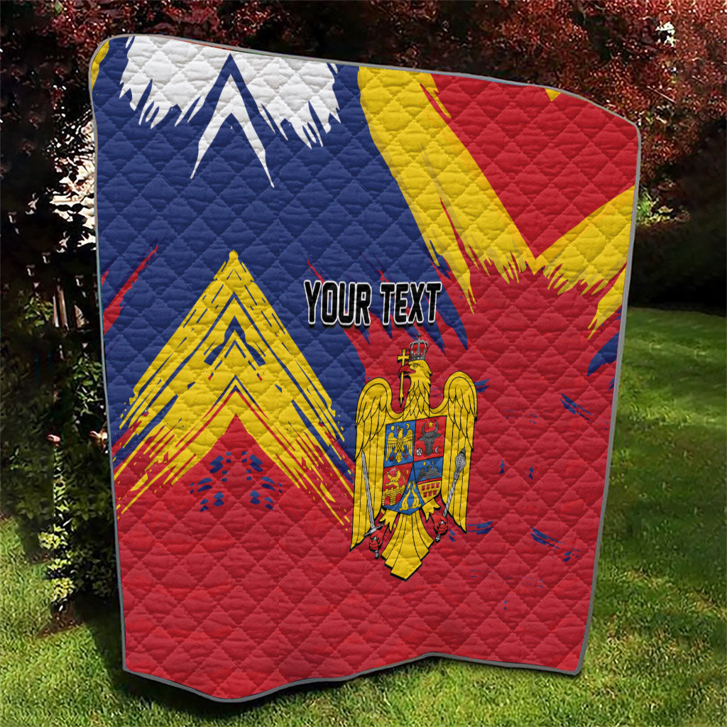 Personalized Romania Flag Day Quilt Royal Eagle Patriotic Heritage