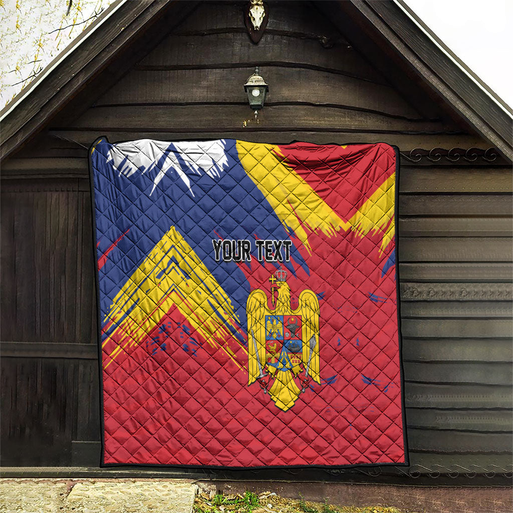 Personalized Romania Flag Day Quilt Royal Eagle Patriotic Heritage