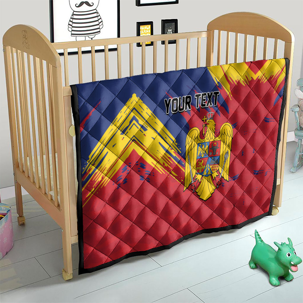 Personalized Romania Flag Day Quilt Royal Eagle Patriotic Heritage