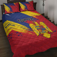 Personalized Romania Flag Day Quilt Bed Set Royal Eagle Patriotic Heritage