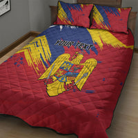 Personalized Romania Flag Day Quilt Bed Set Royal Eagle Patriotic Heritage
