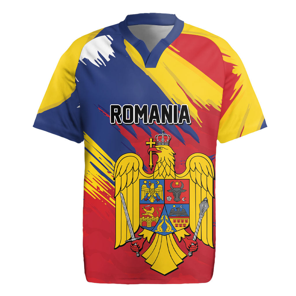 Personalized Romania Flag Day Rugby Jersey Royal Eagle Patriotic Heritage