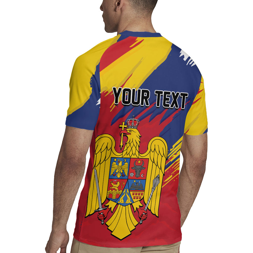 Personalized Romania Flag Day Rugby Jersey Royal Eagle Patriotic Heritage