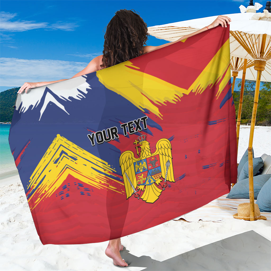 Personalized Romania Flag Day Sarong Royal Eagle Patriotic Heritage