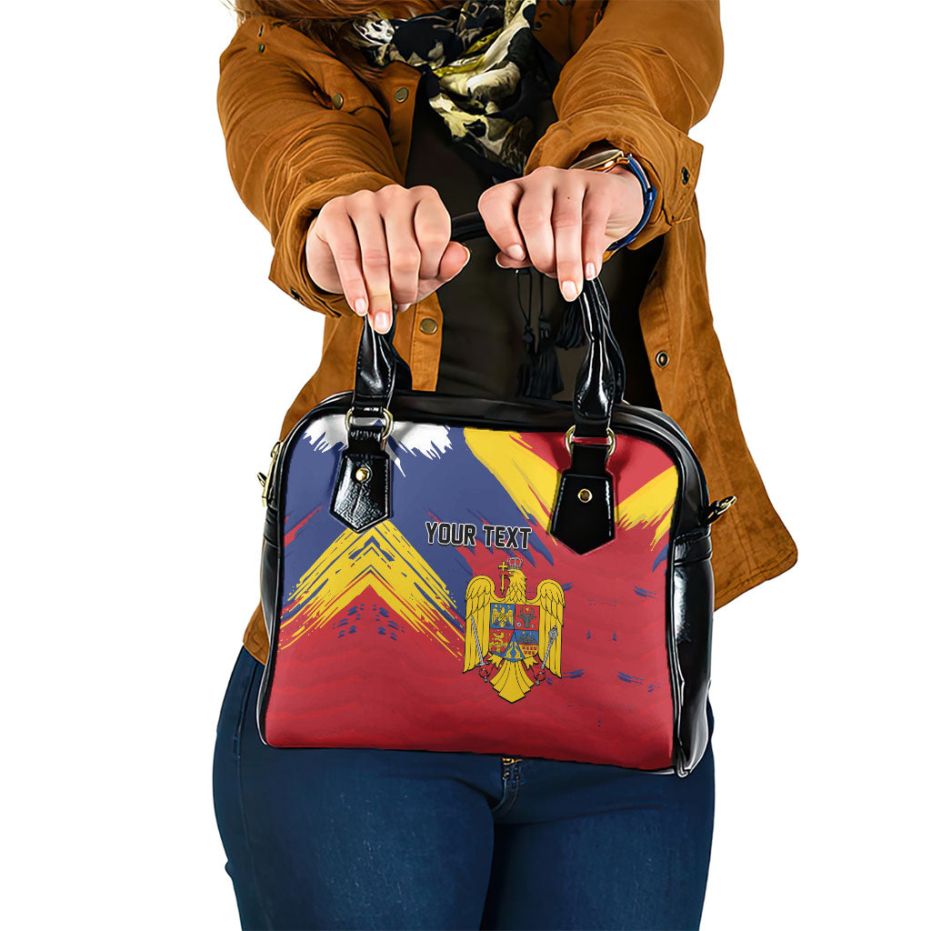 Personalized Romania Flag Day Shoulder Handbag Royal Eagle Patriotic Heritage