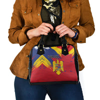 Personalized Romania Flag Day Shoulder Handbag Royal Eagle Patriotic Heritage