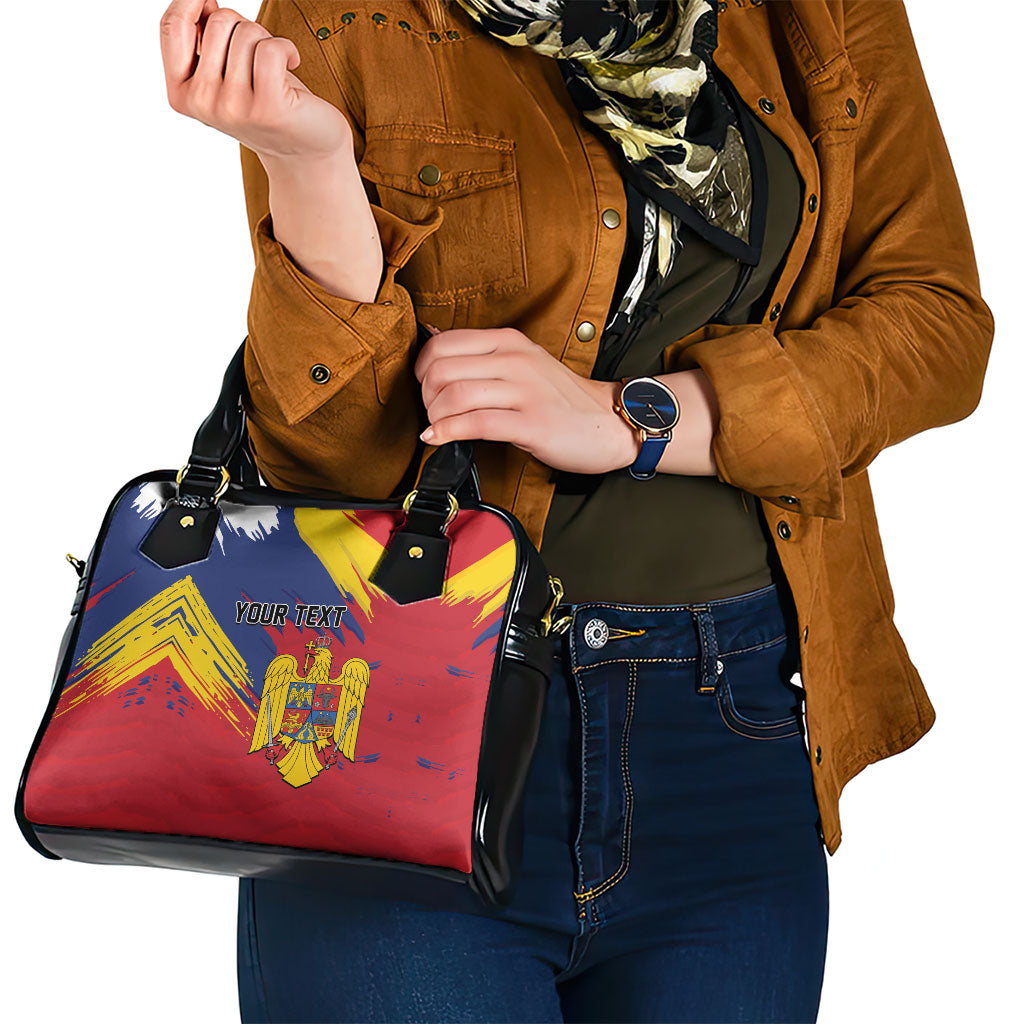 Personalized Romania Flag Day Shoulder Handbag Royal Eagle Patriotic Heritage