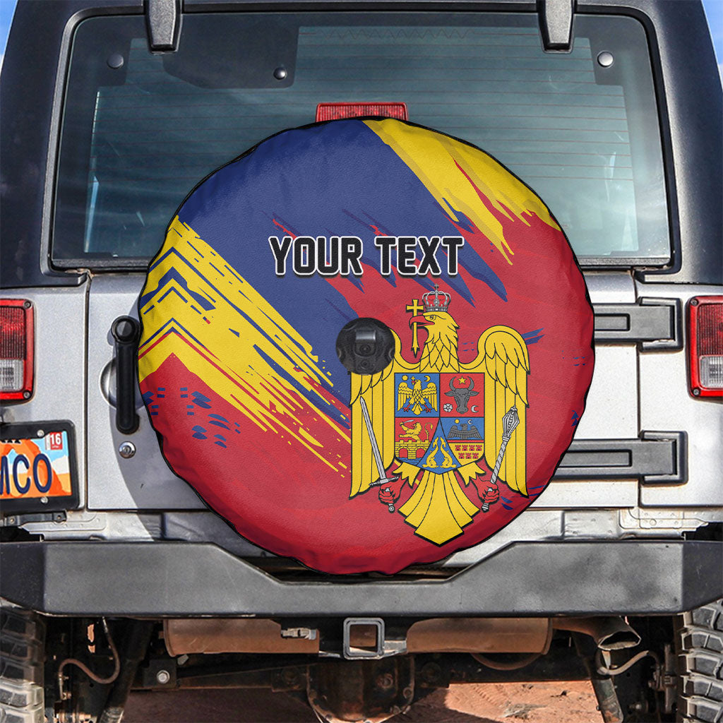 Personalized Romania Flag Day Spare Tire Cover Royal Eagle Patriotic Heritage