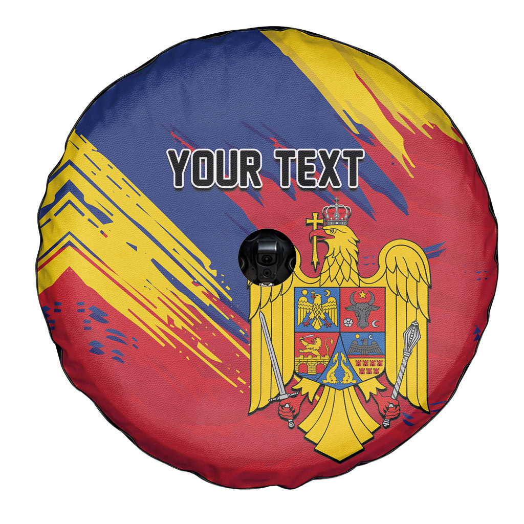 Personalized Romania Flag Day Spare Tire Cover Royal Eagle Patriotic Heritage