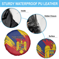 Personalized Romania Flag Day Spare Tire Cover Royal Eagle Patriotic Heritage