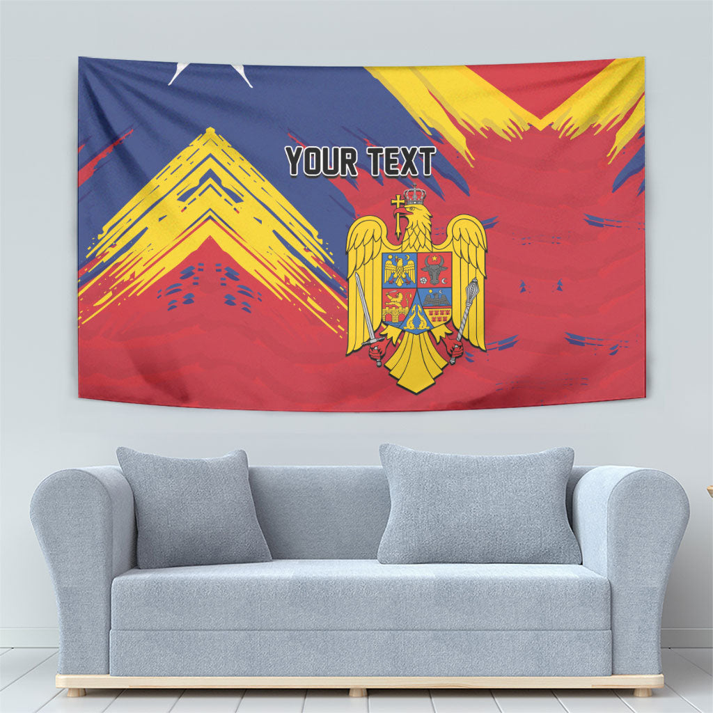 Personalized Romania Flag Day Tapestry Royal Eagle Patriotic Heritage
