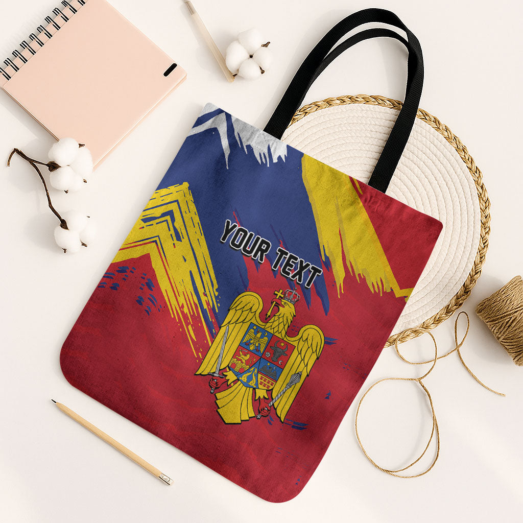 Personalized Romania Flag Day Tote Bag Royal Eagle Patriotic Heritage