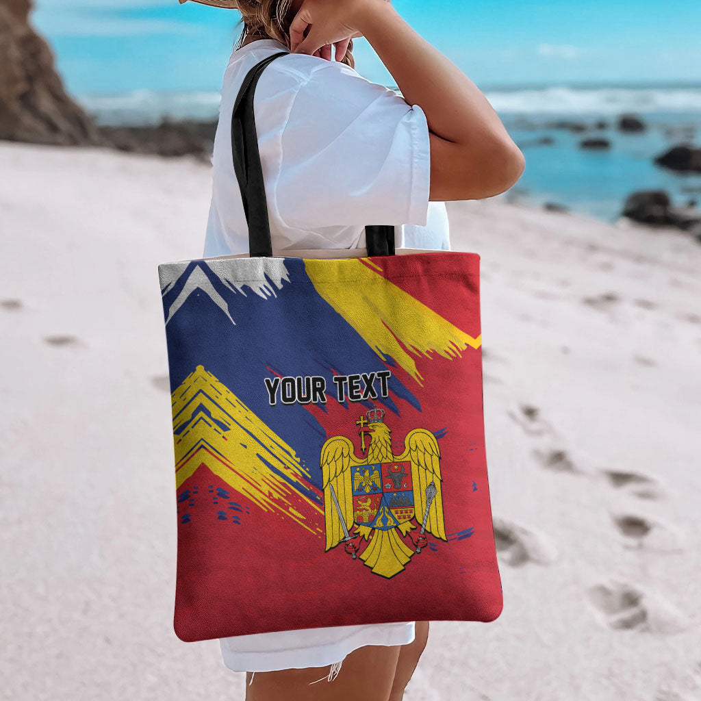 Personalized Romania Flag Day Tote Bag Royal Eagle Patriotic Heritage