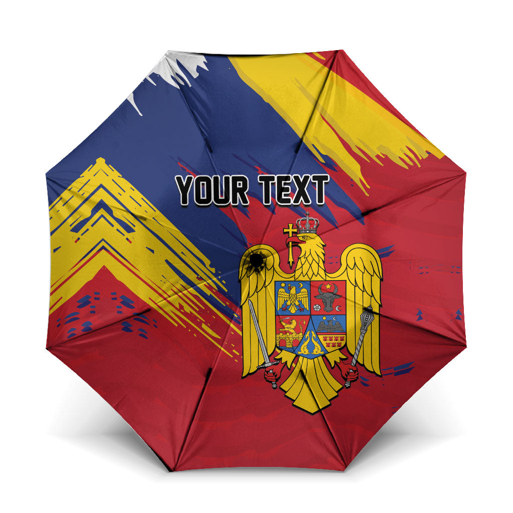 Personalized Romania Flag Day Umbrella Royal Eagle Patriotic Heritage